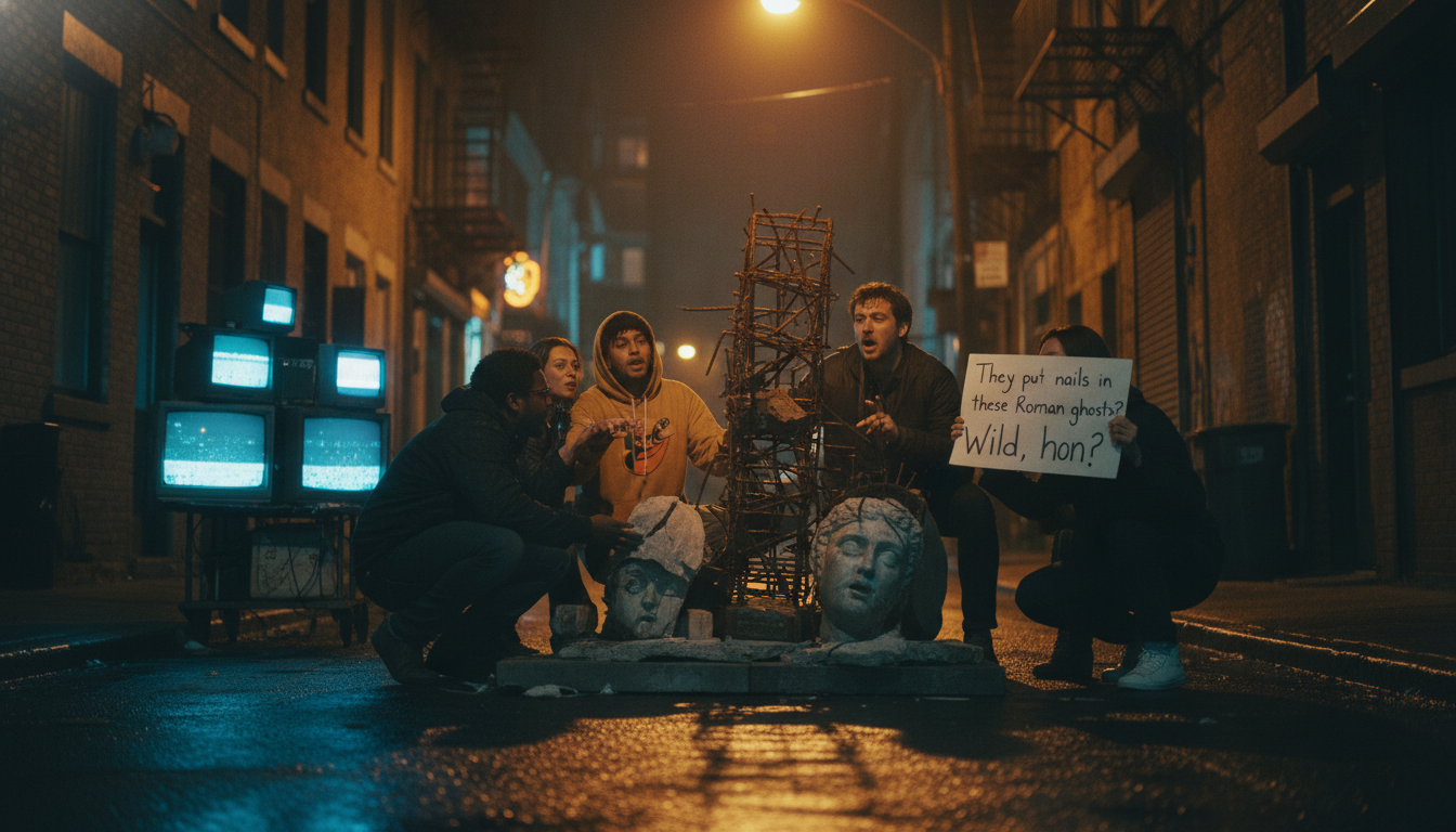 They put nails in these Roman ghosts? Wild, hon.