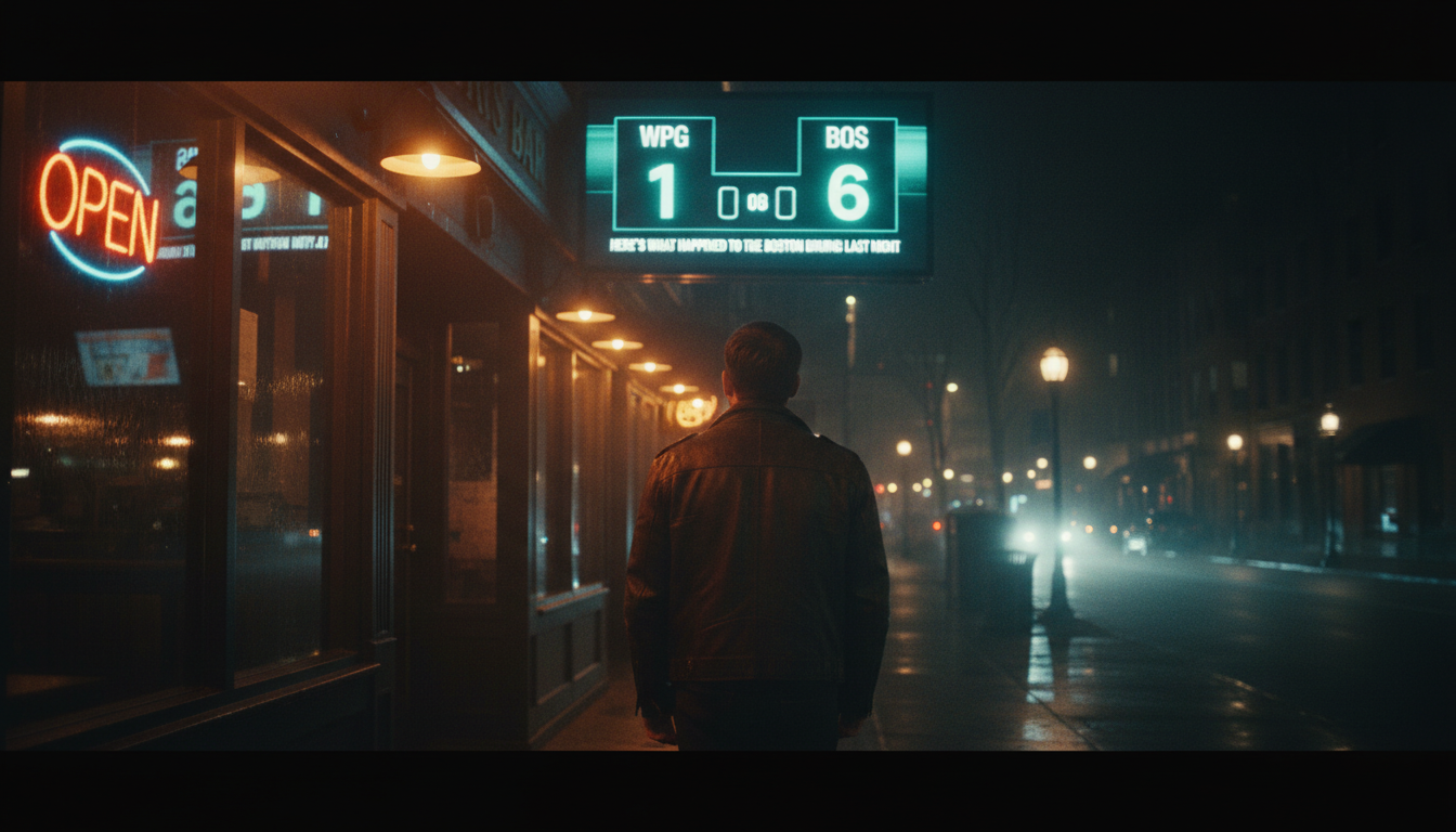 Here's what happened to the Boston Bruins last night (WPG 1, BOS 6)