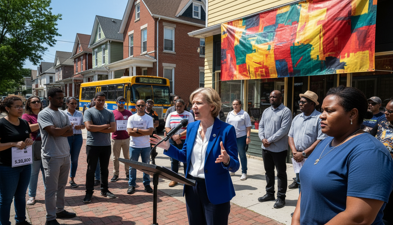 Elizabeth Warren is talking about your Buffalo property tax hike.
