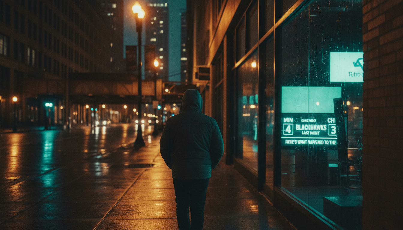 Here's what happened to the Chicago Blackhawks last night (MIN 4, CHI 3)