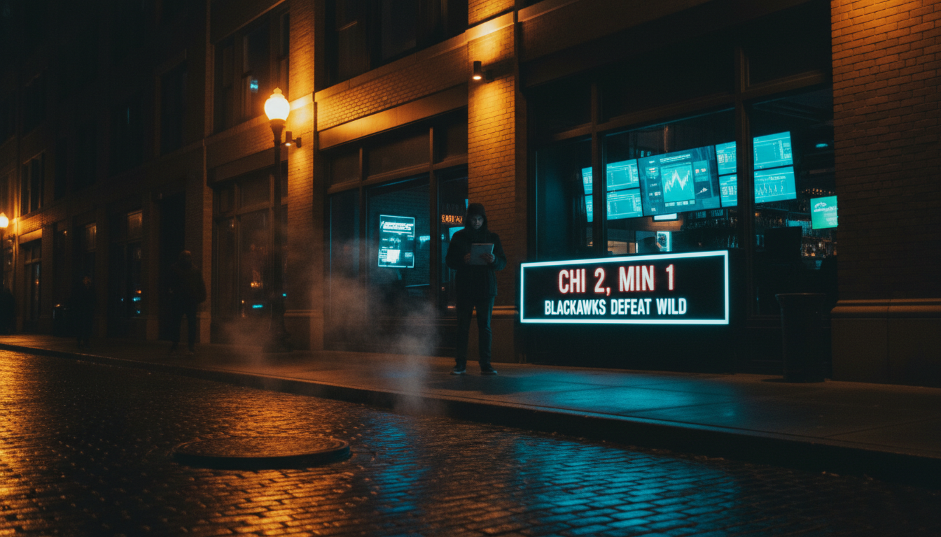 Here's what happened to the Chicago Blackhawks last night (CHI 2, MIN 1)