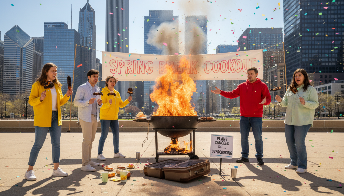 Your spring break plans are cooked, Chicago.