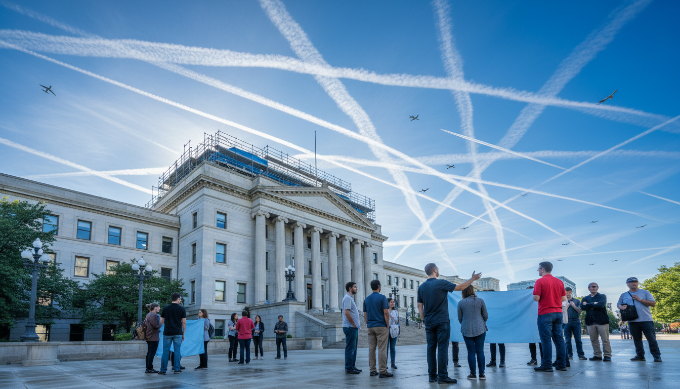 Your roof is getting fixed, but 7,917 planes are flying over.