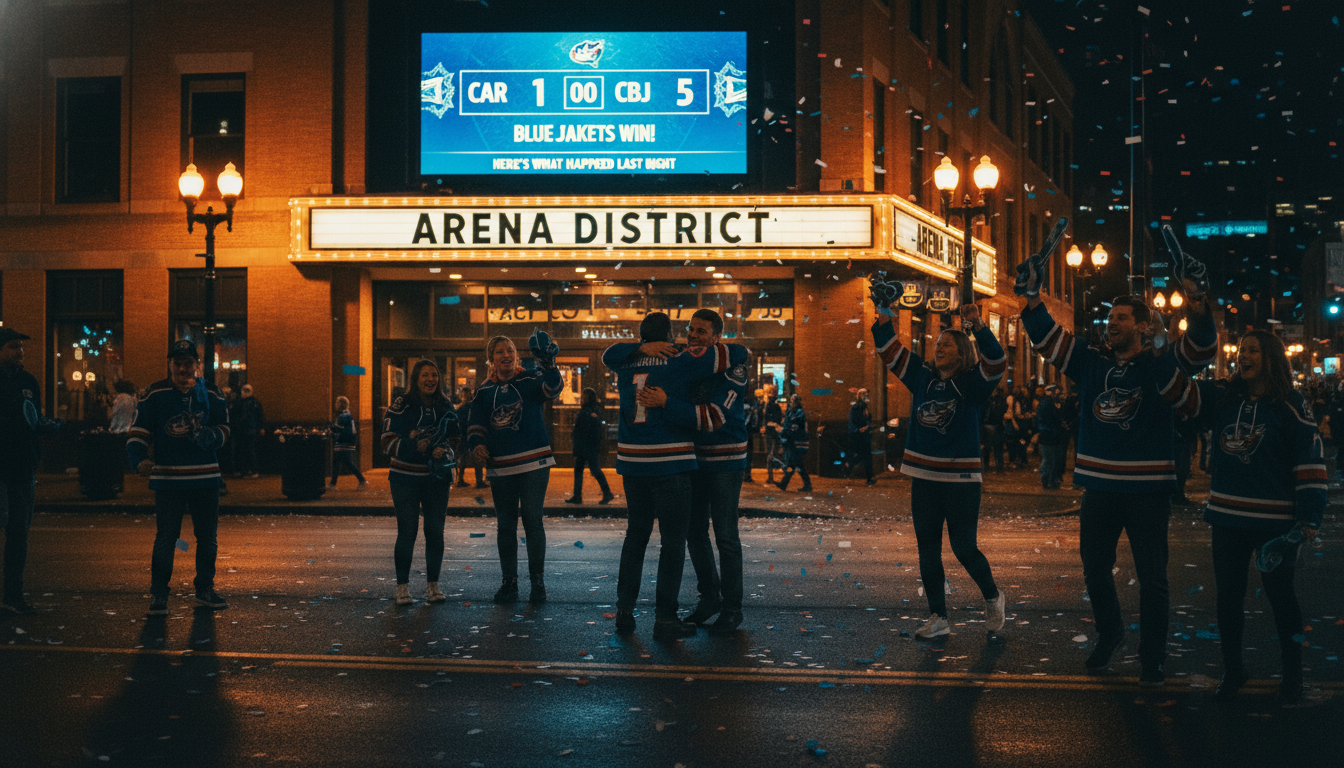 Here's what happened to the Columbus Blue Jackets last night (CAR 1, CBJ 5)