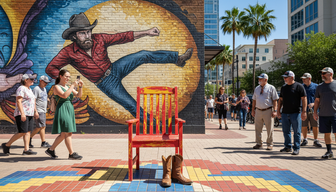 Chuck Norris isn't gone, but Dallas still feels it.