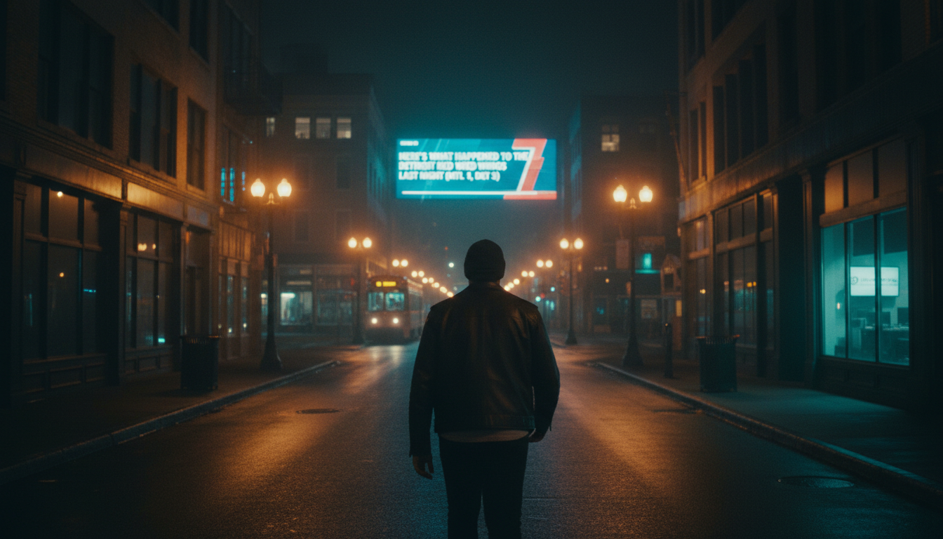 Here's what happened to the Detroit Red Wings last night (MTL 1, DET 3)