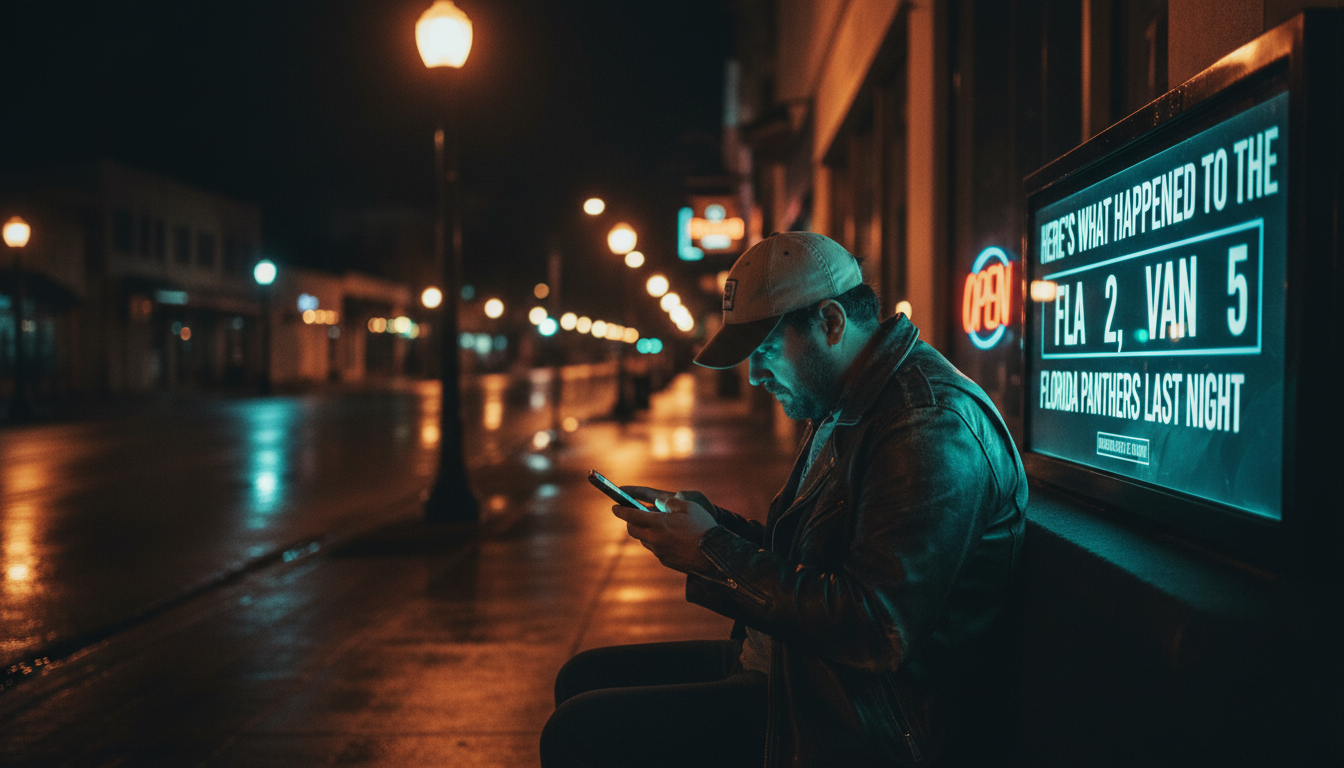 Here's what happened to the Florida Panthers last night (FLA 2, VAN 5)