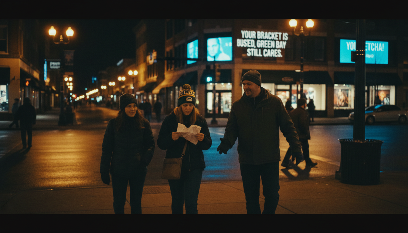 Your bracket is busted but Green Bay still cares, you betcha.