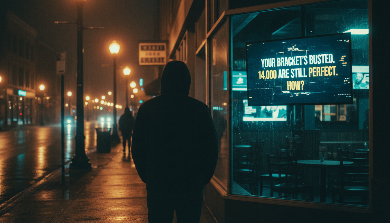 Your bracket's busted. 14,000 are still perfect. How?