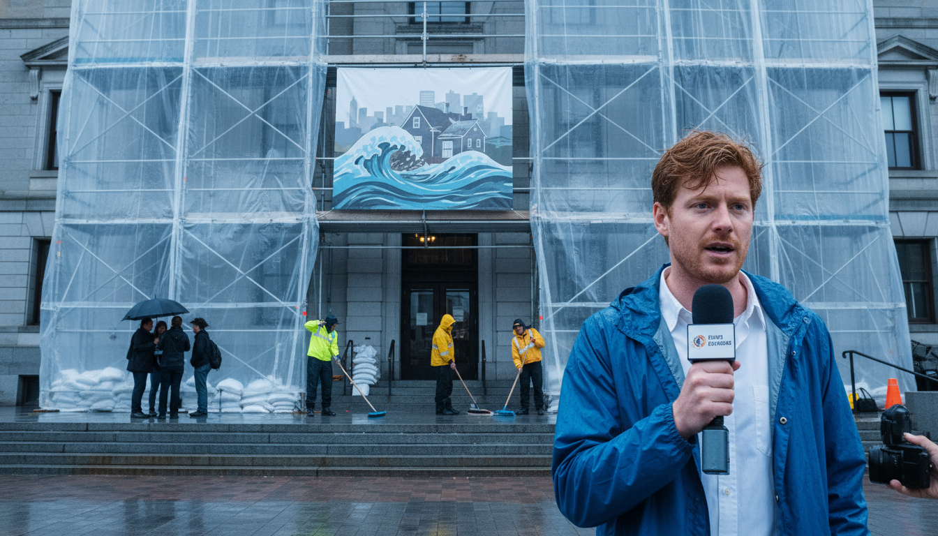 Your city hall got soaked dealing with housing AND the weather.