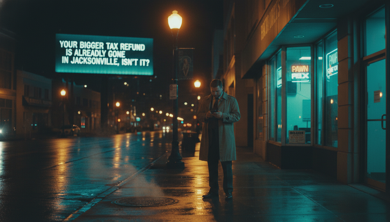 Your bigger tax refund is already gone in Jacksonville, isn't it?