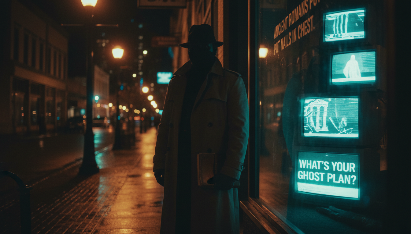 Ancient Romans put nails in chests. What's your ghost plan?