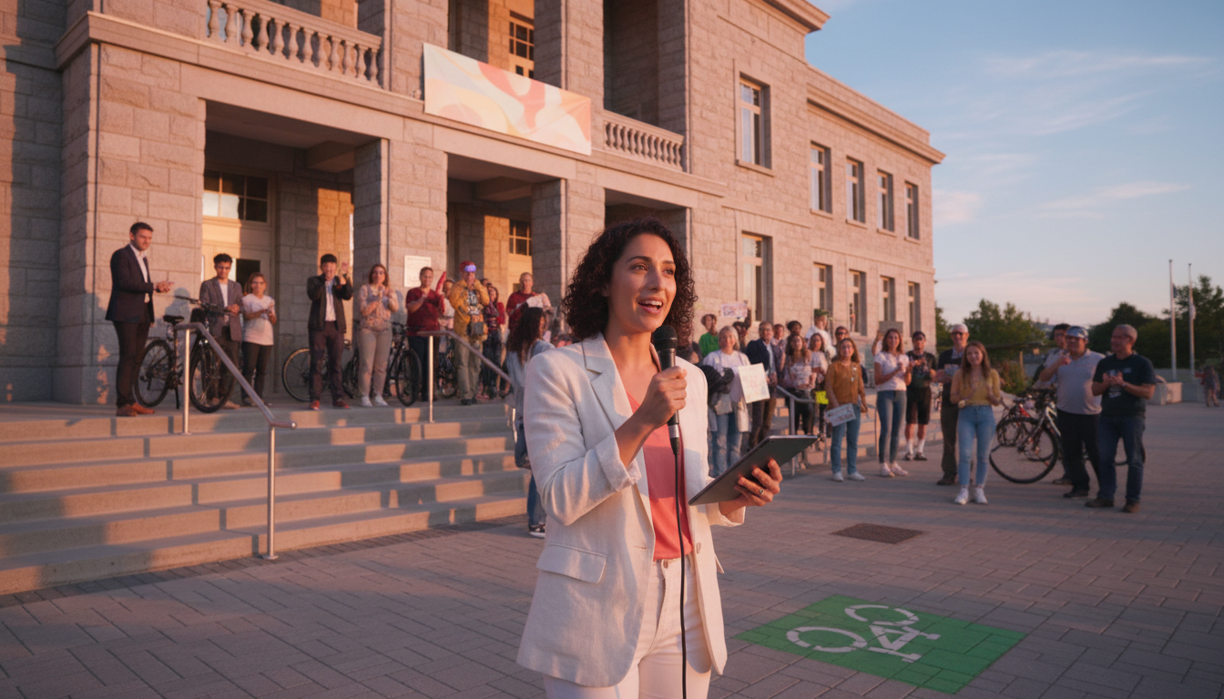 Your Bernard bike lane finally got approved.
