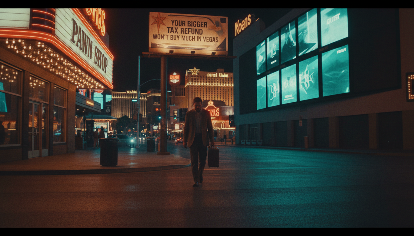 Your bigger tax refund won't buy much in Vegas.