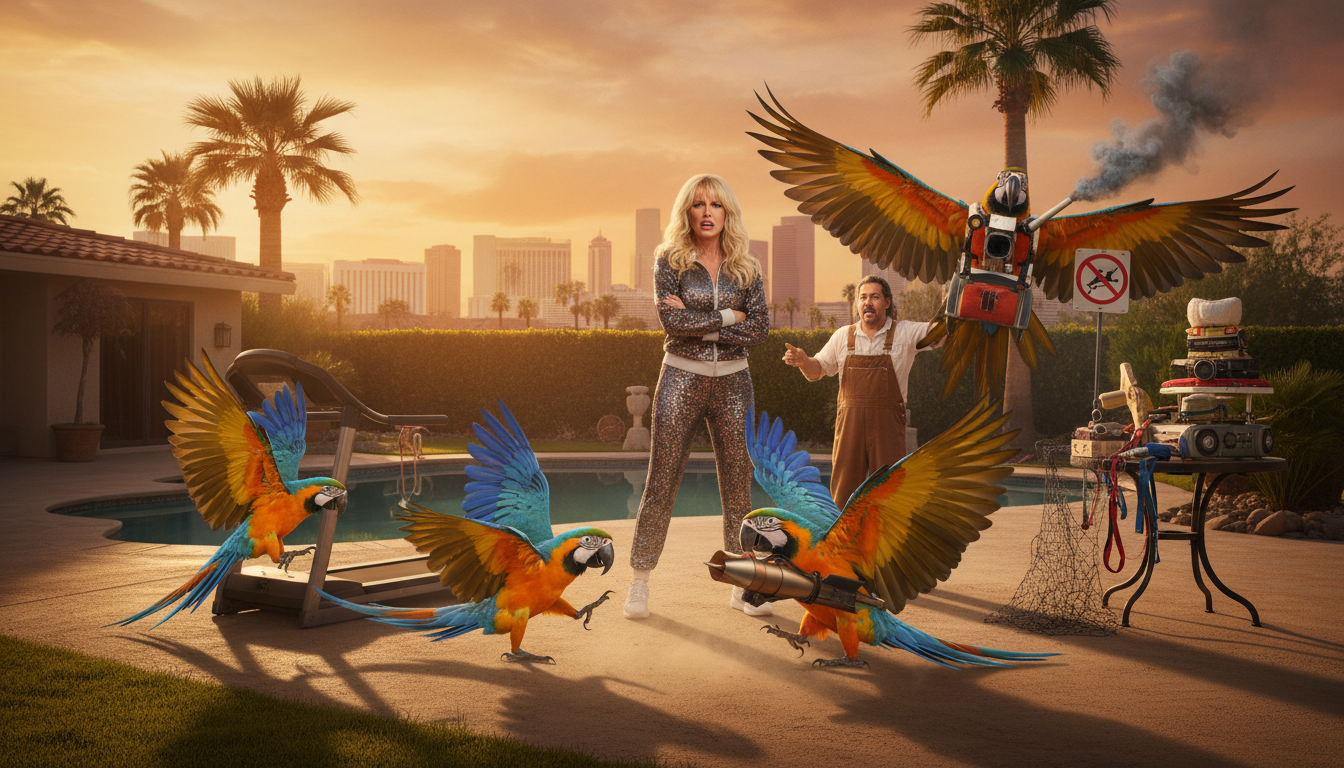 Heidi Fleiss's macaws are grounded in Vegas and you won't believe why