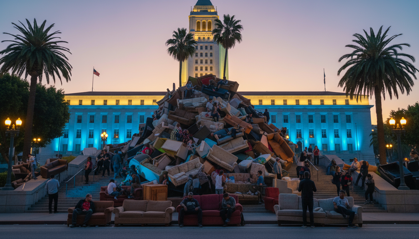 Your LA streets are piled high with 8,908 couches.