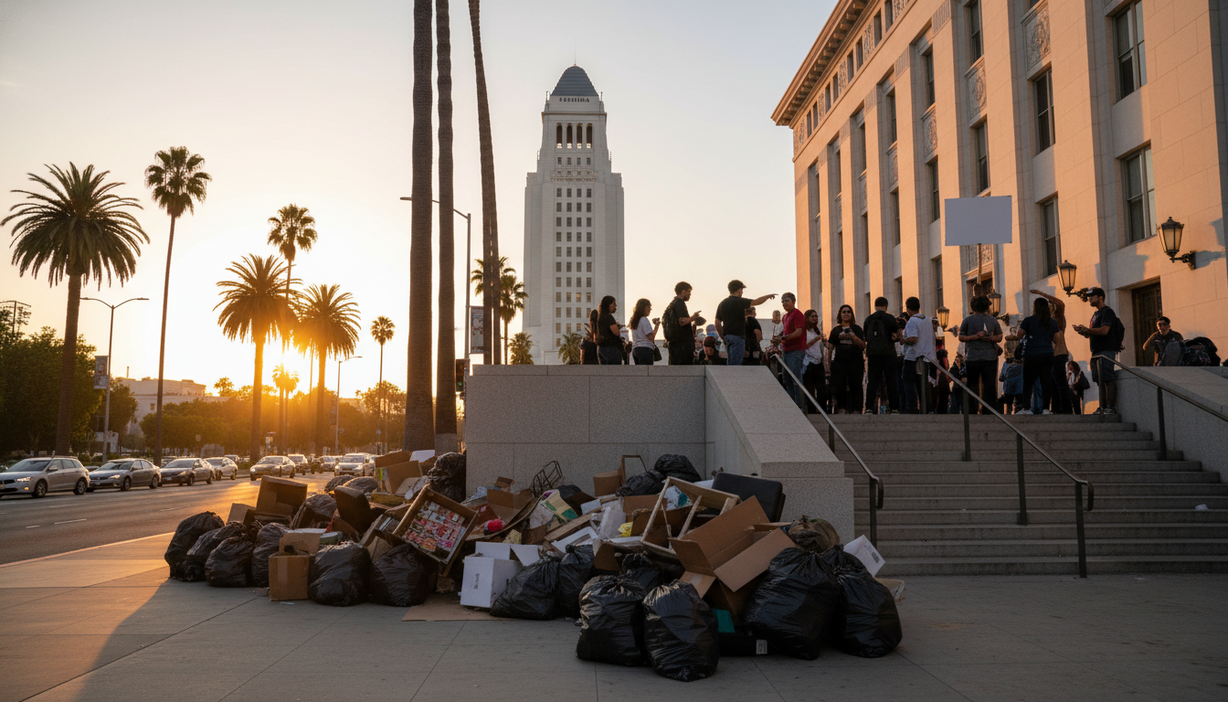 Your City Hall can't pick up 16,000 trash piles, still.