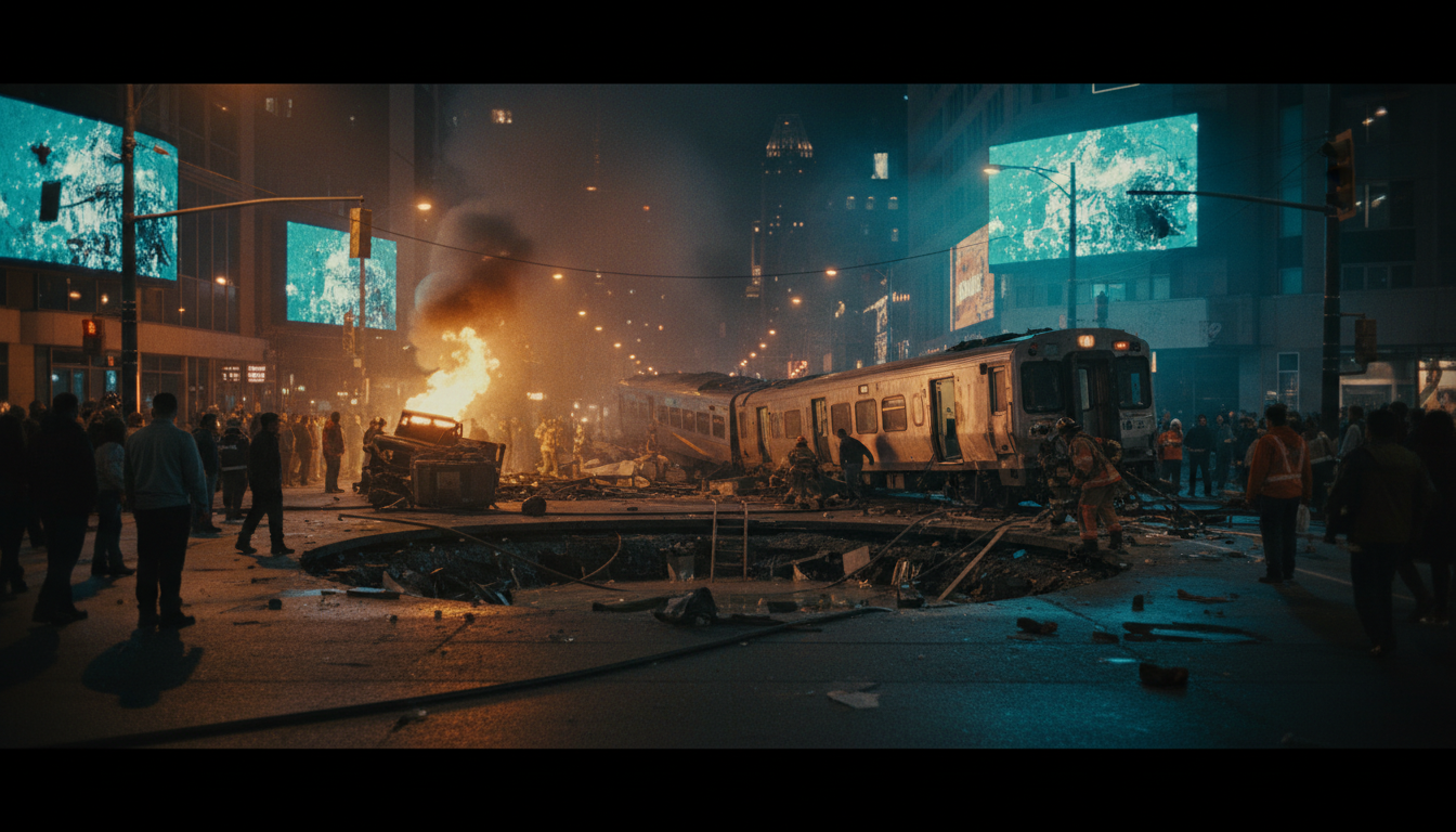 Ton train Vaudreuil-Hudson vient de dérailler. C'est le chaos!