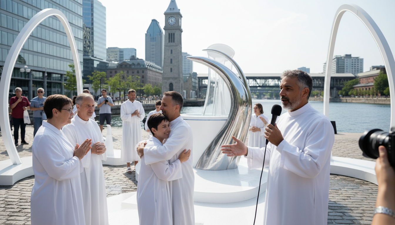 Des adultes se font baptiser à Montréal. C'est quoi cette affaire?