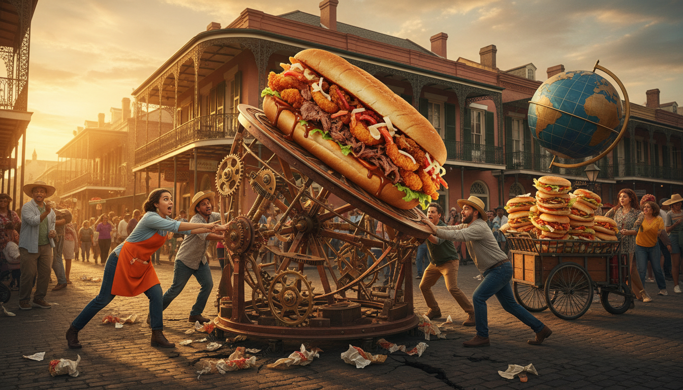 Your po'boys are slowing Earth's spin, cher!