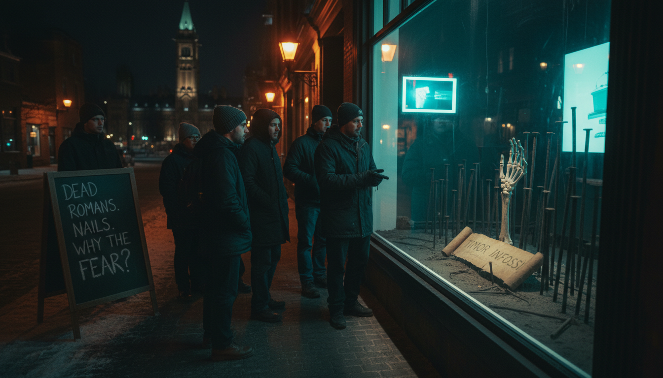 They found nails on dead Romans. What were they *so* scared of?