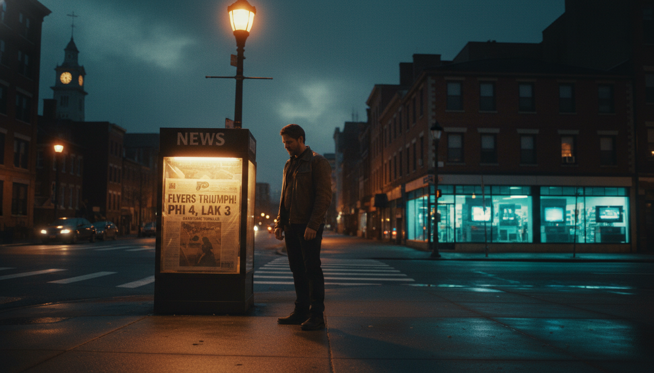 Here's what happened to the Philadelphia Flyers last night (PHI 4, LAK 3)