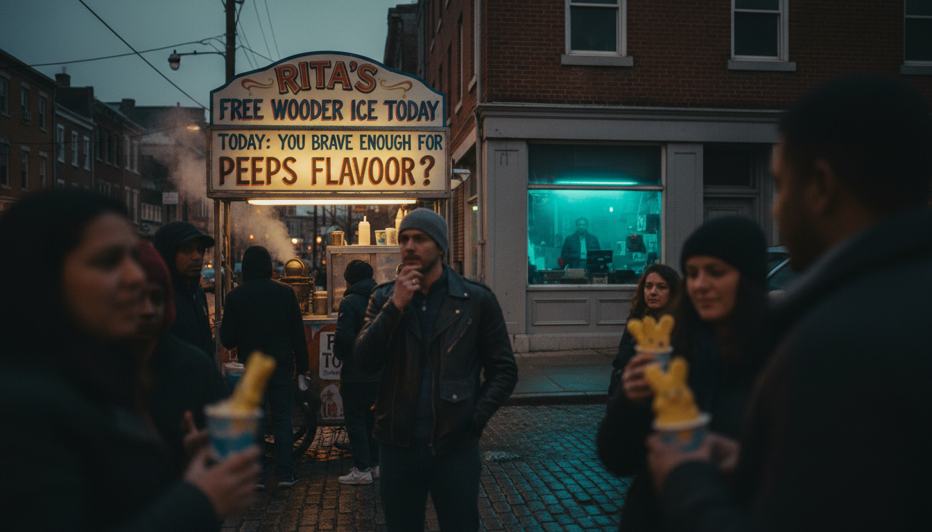 Rita's Free Wooder Ice Today: You brave enough for the Peeps flavor?