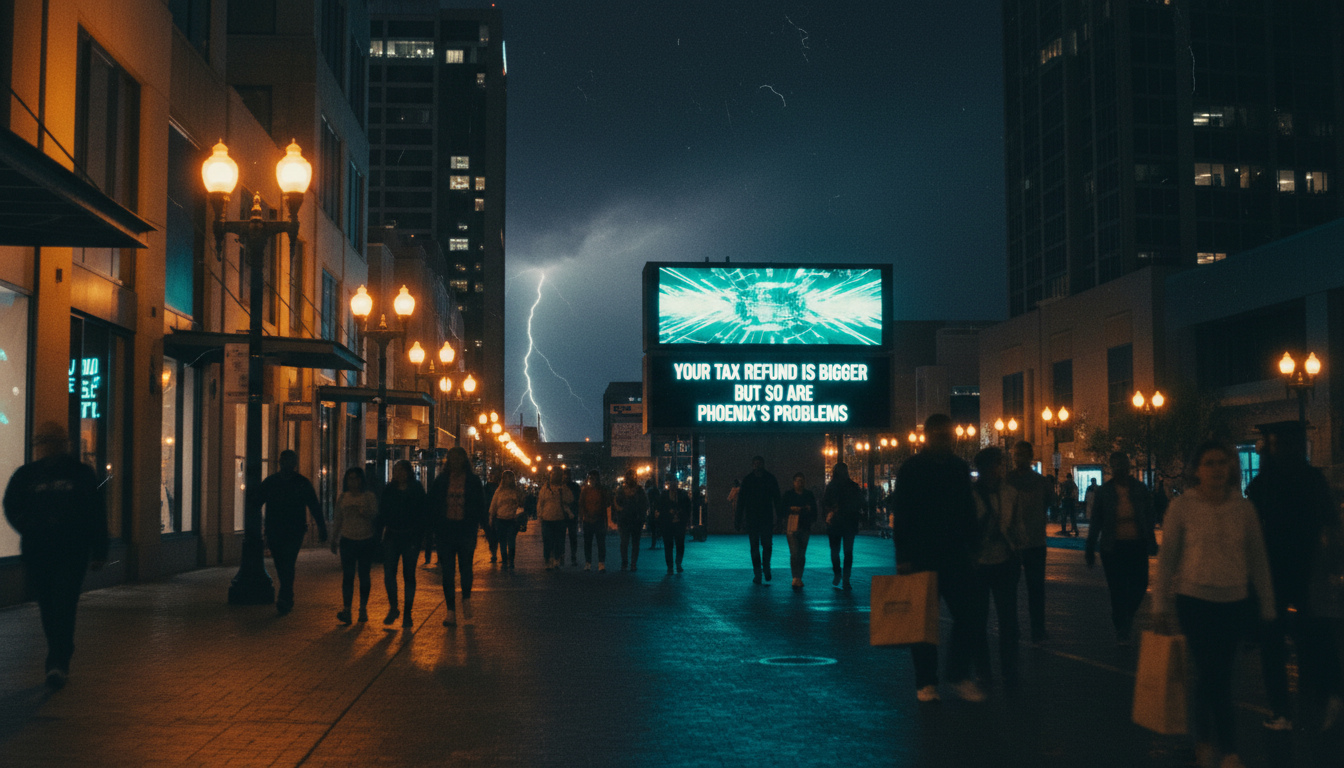 Your tax refund is bigger but so are Phoenix's problems