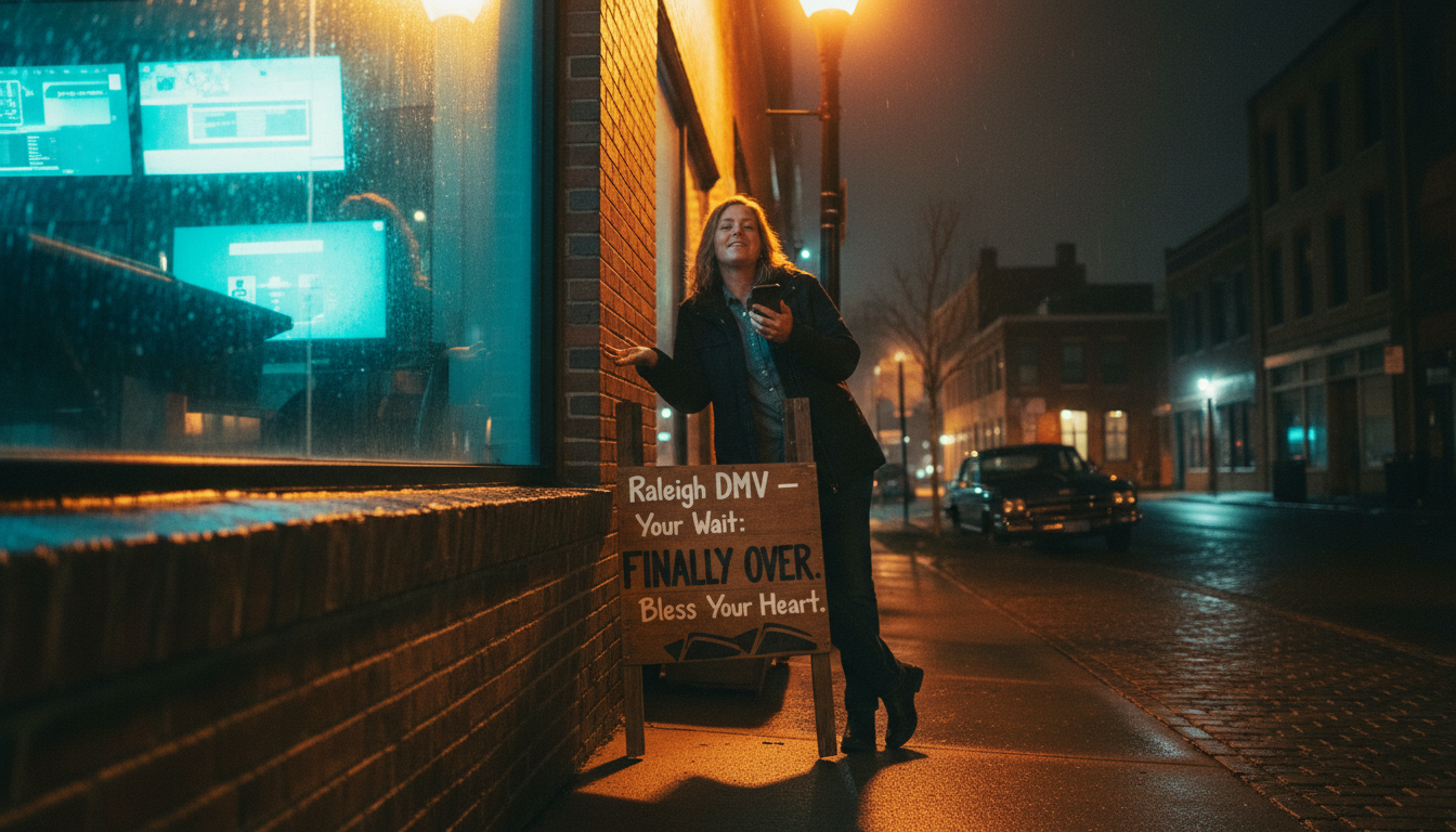 Your Raleigh DMV wait might finally be over, bless your heart.