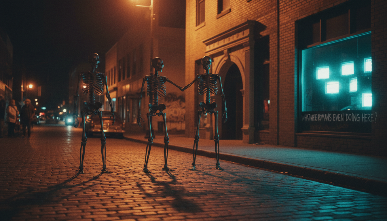 Three skeletons, iron nails. What were Romans even doing?