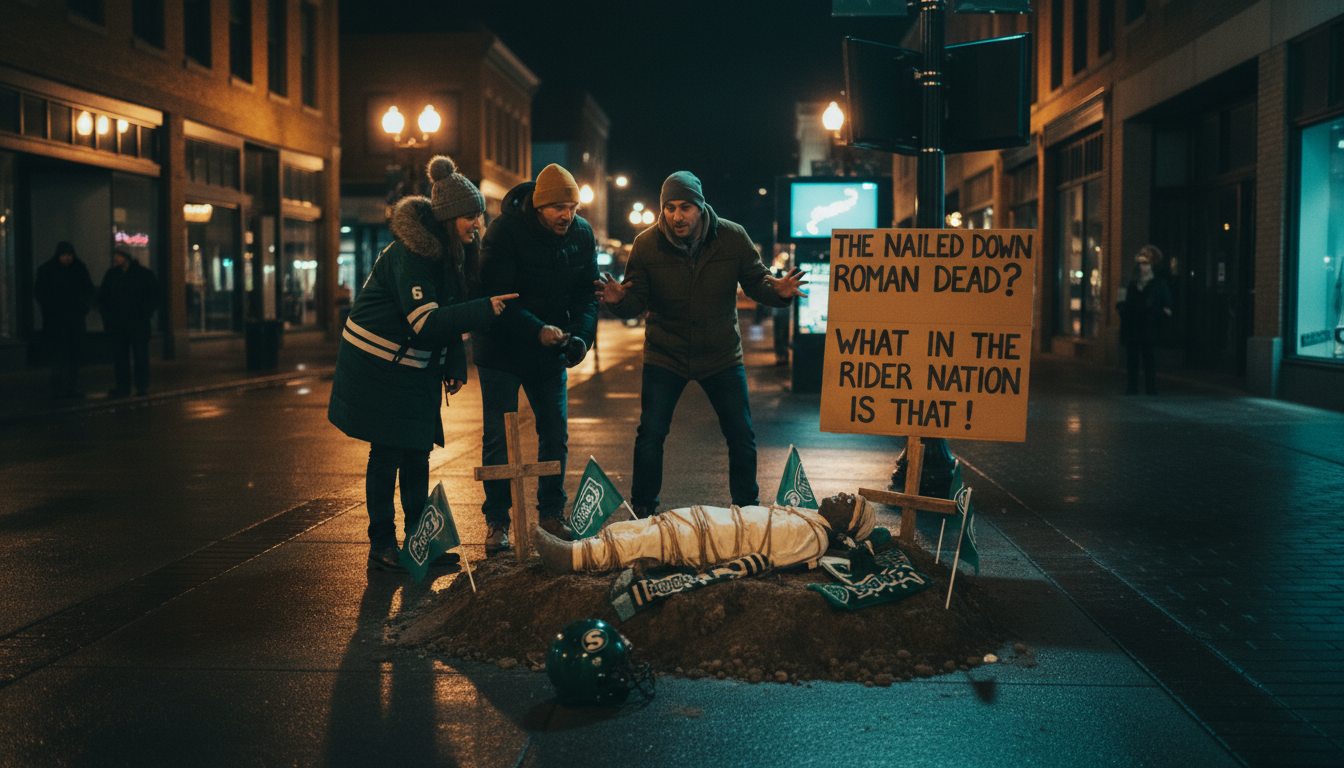 They nailed down Roman dead? What in the Rider Nation is that?