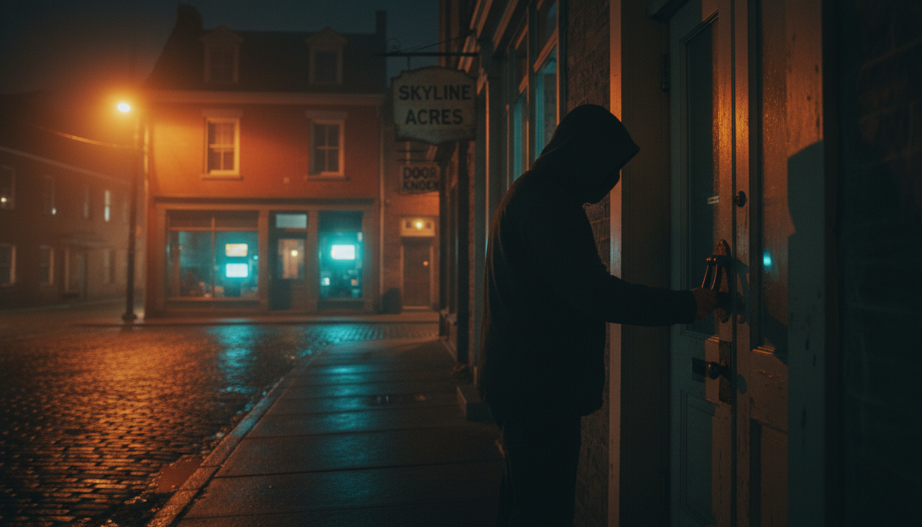 Did you hear about the Skyline Acres door knock? It's unsettling.