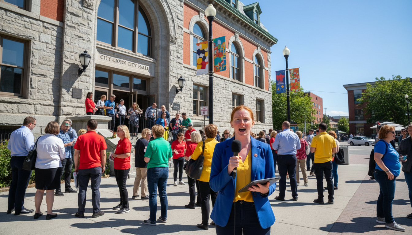 Saint John City Hall went silent. What's going on?