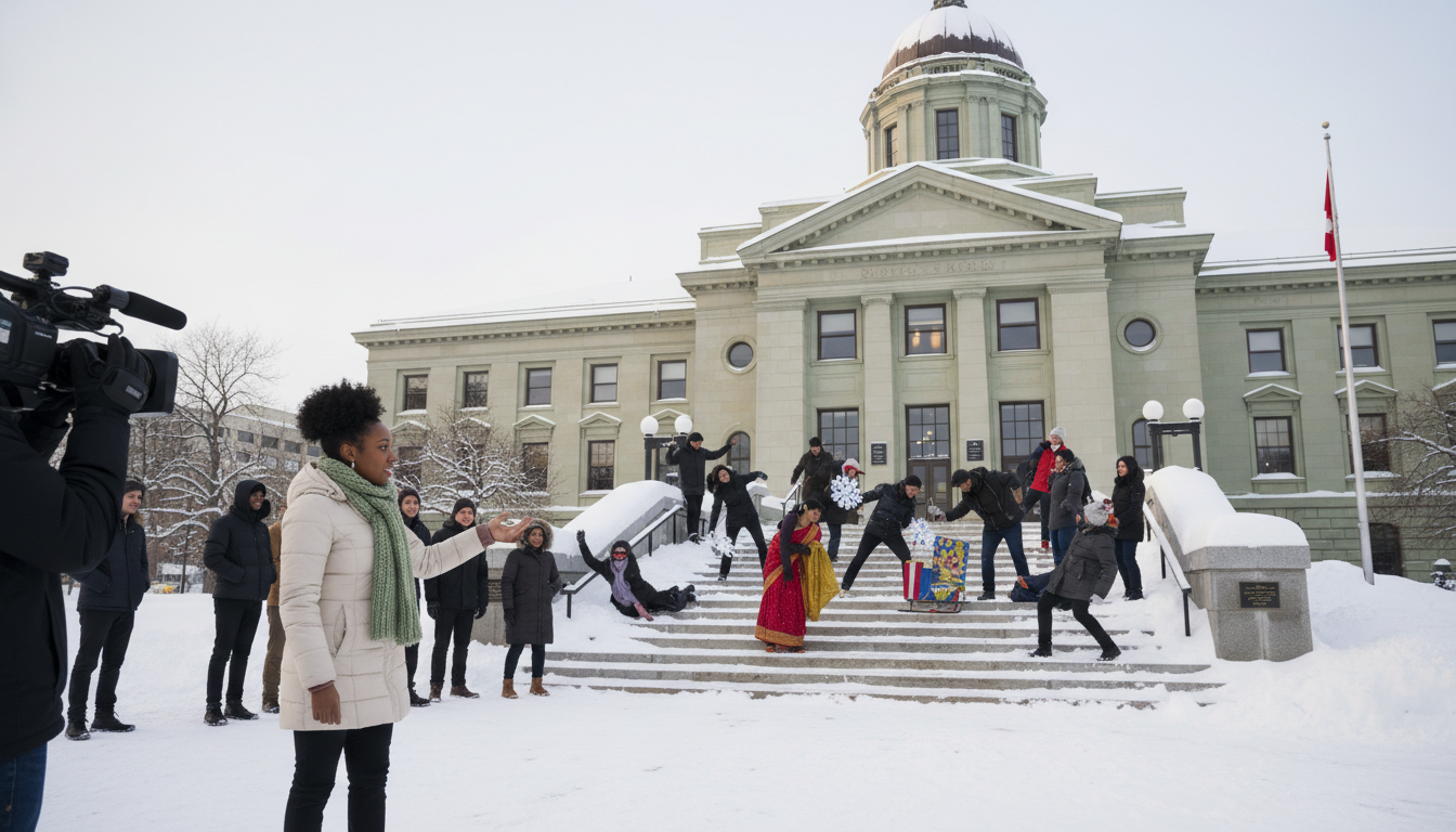 Your City Hall just turned a snowstorm into a Nollywood drama.
