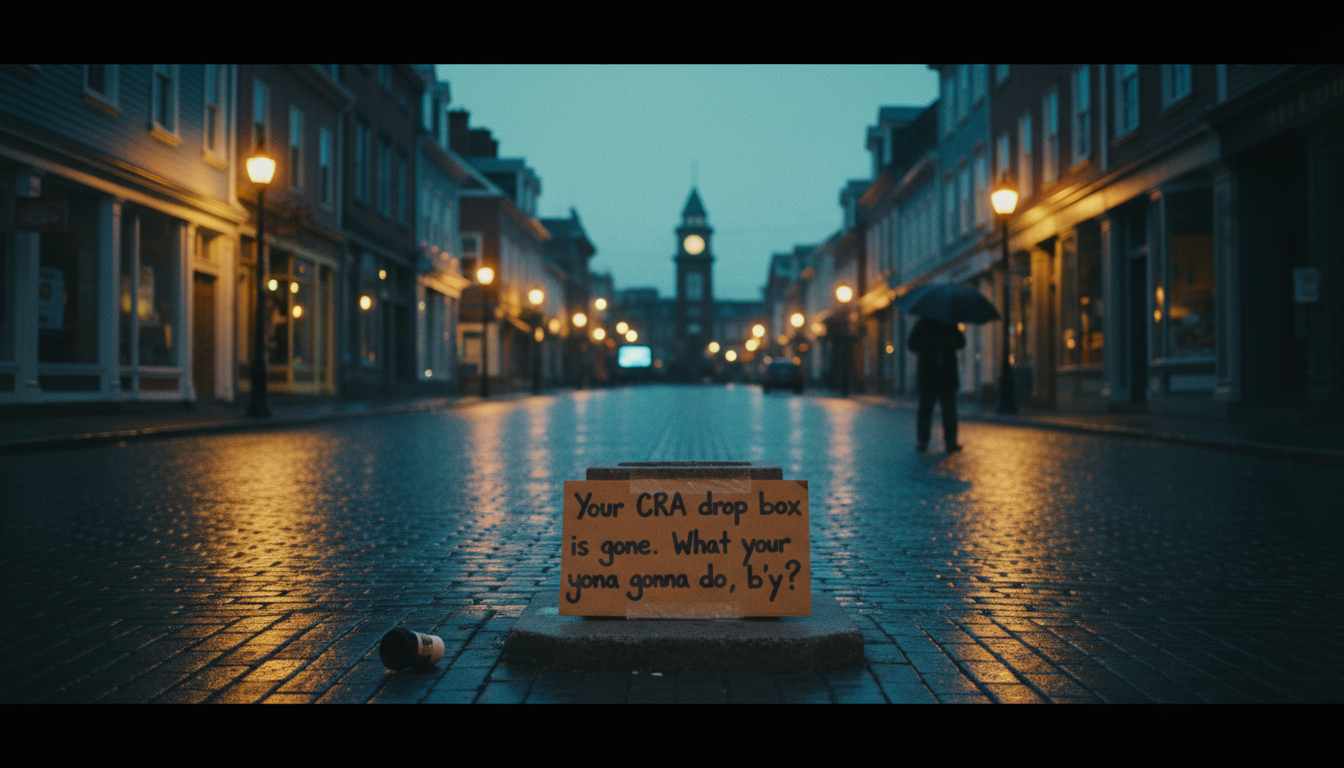 Your CRA drop box is gone. What are you gonna do, b'y?