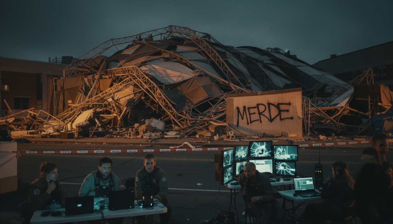 Your Sudbury sports domes just collapsed. Merde.