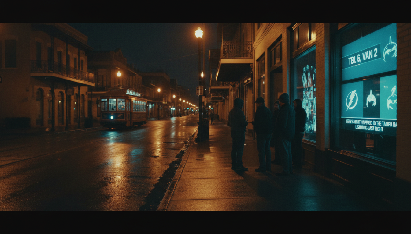 Here's what happened to the Tampa Bay Lightning last night (TBL 6, VAN 2)