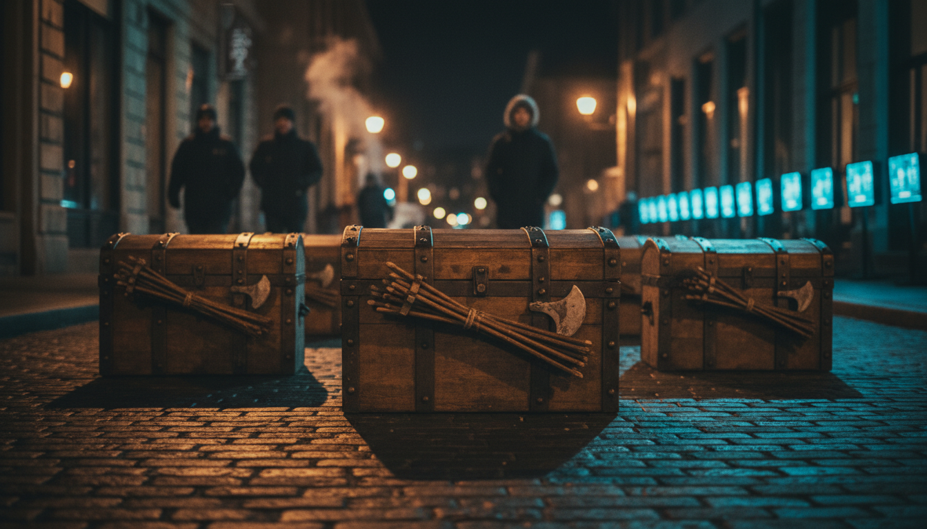 They nailed what to ancient Roman chests?