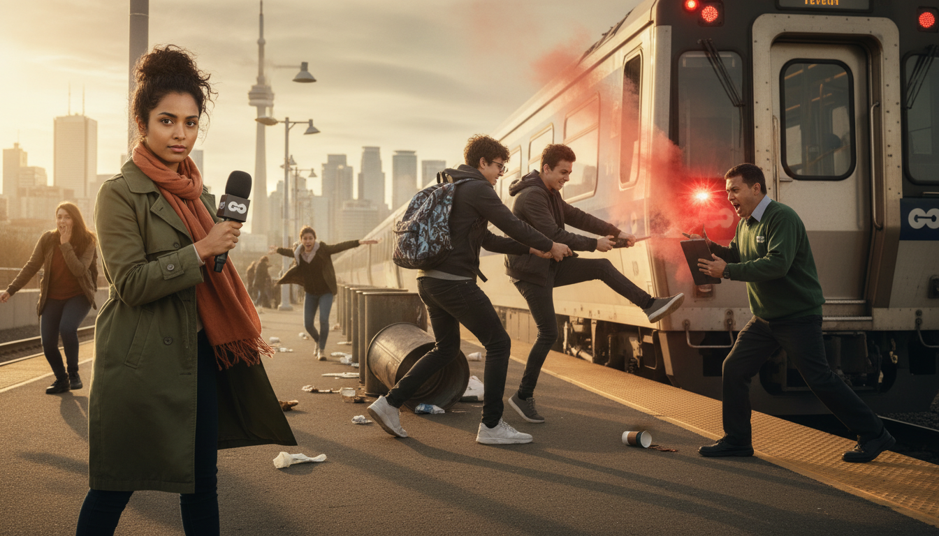 Three teens just made your GO Train commute terrifying