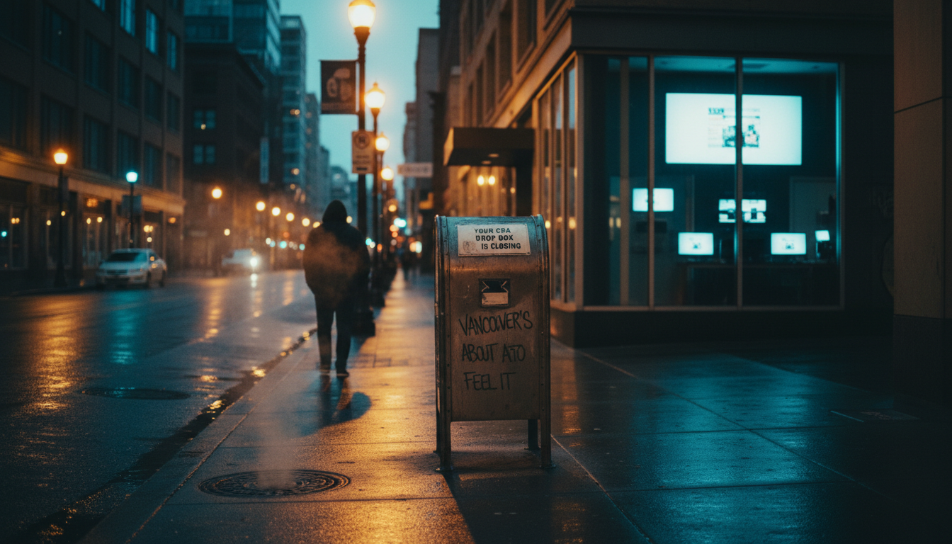 Your CRA drop box is closing. Vancouver's about to feel it.