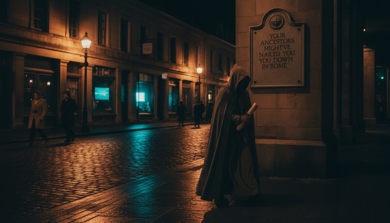 Your ancestors might've nailed you down in Rome.