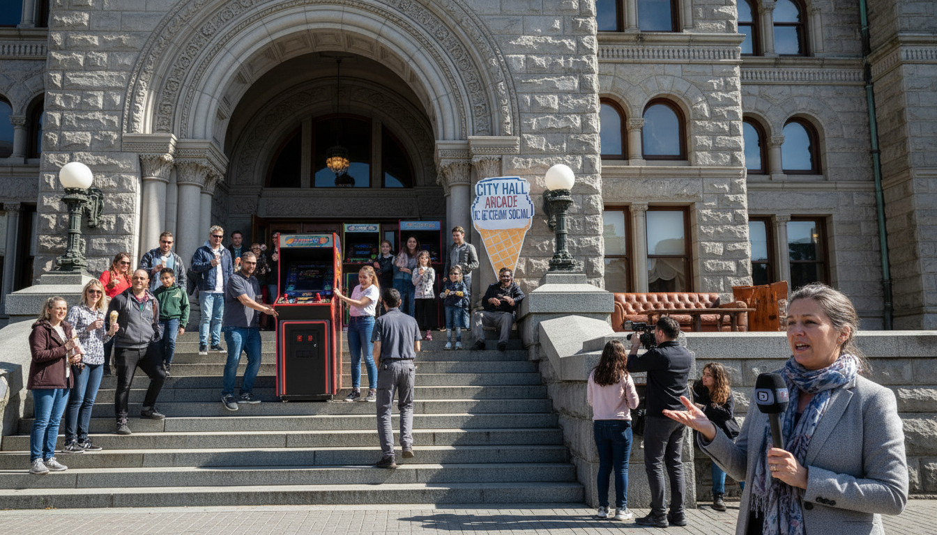 Your City Hall is bringing back arcades and ice cream.