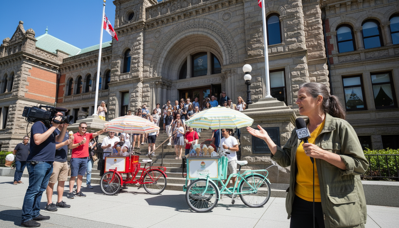 Your city just licensed two more ice cream bikes.