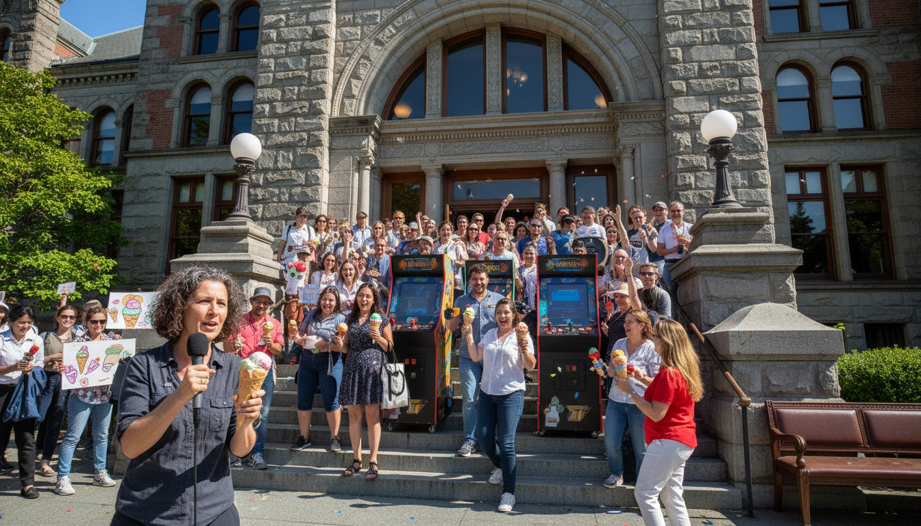 Your city hall just approved ice cream and arcades.