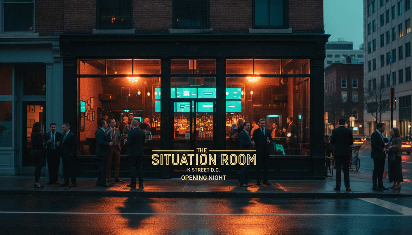 A "Situation Room" bar is opening on K Street. Are you ready?