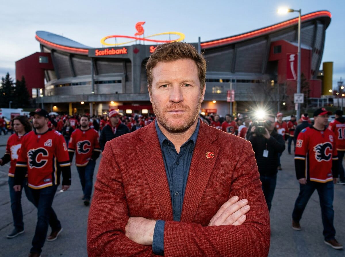 Ryan Thibodeau covering Calgary Flames