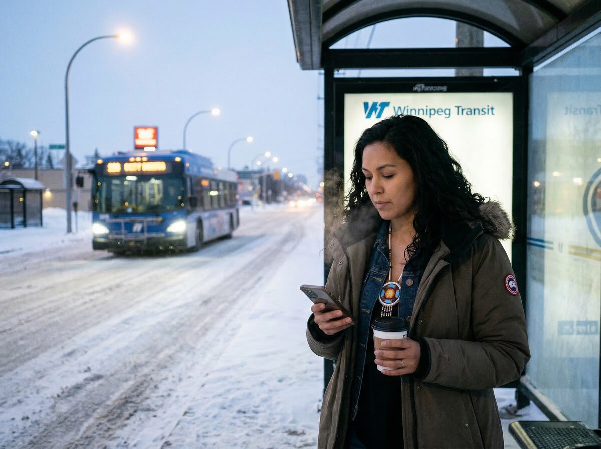 Winnipeg Transit, early morning