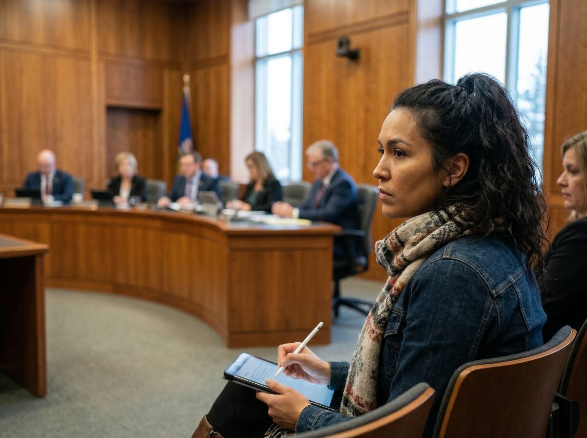 Council meeting at City Hall